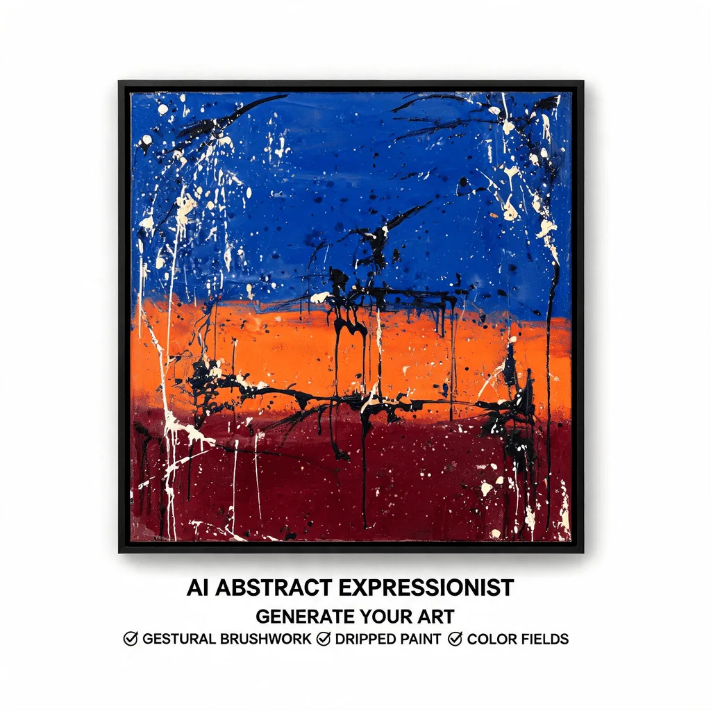 Create Abstract Expressionist Painting — Plate I