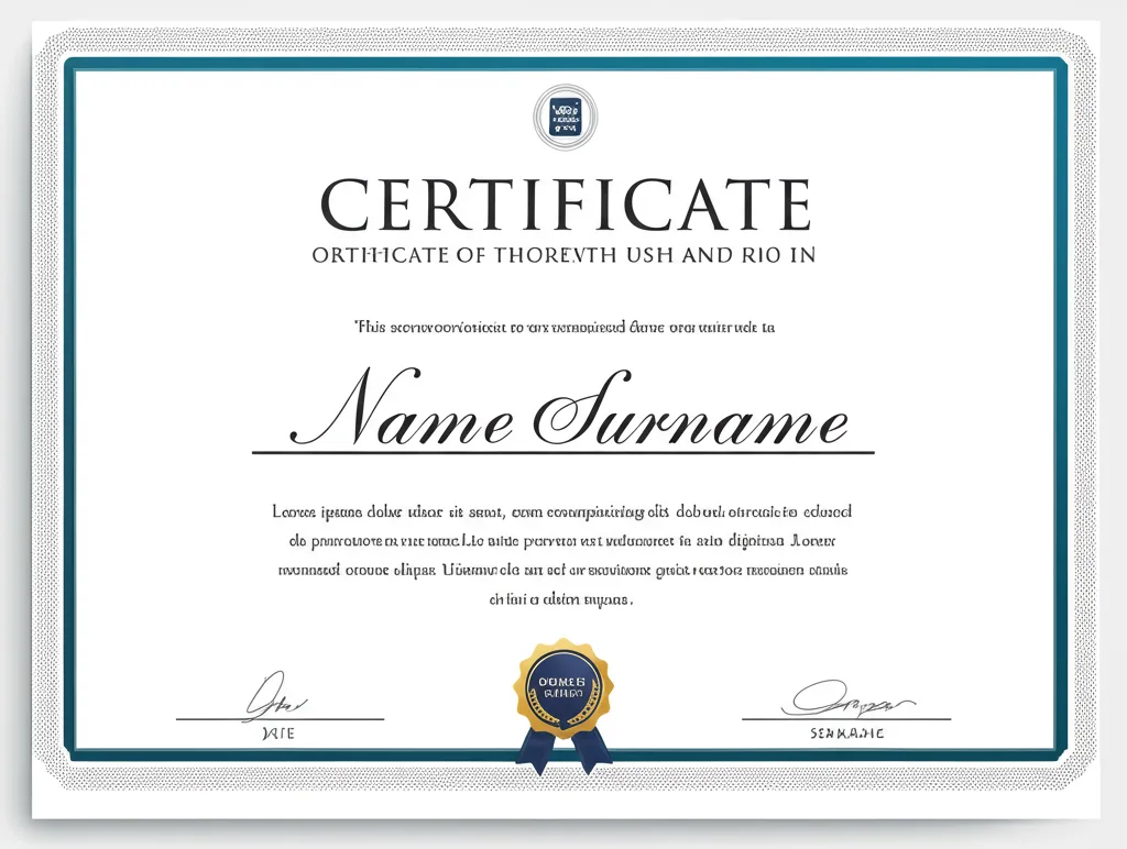 AI Certificate Generator — Plate I