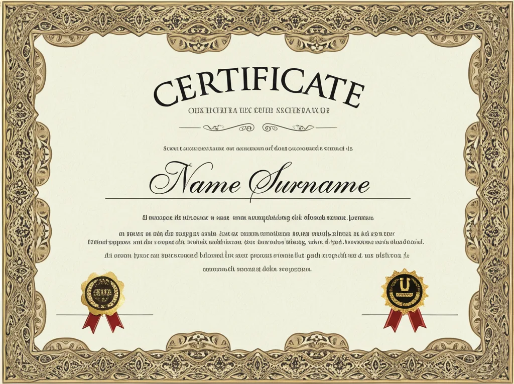AI Certificate Generator — Plate II