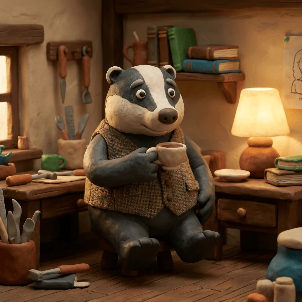 Create Claymation Style Scene — Plate I