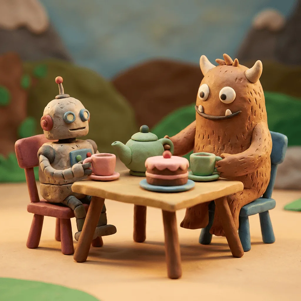 Create Claymation Style Scene — Plate II