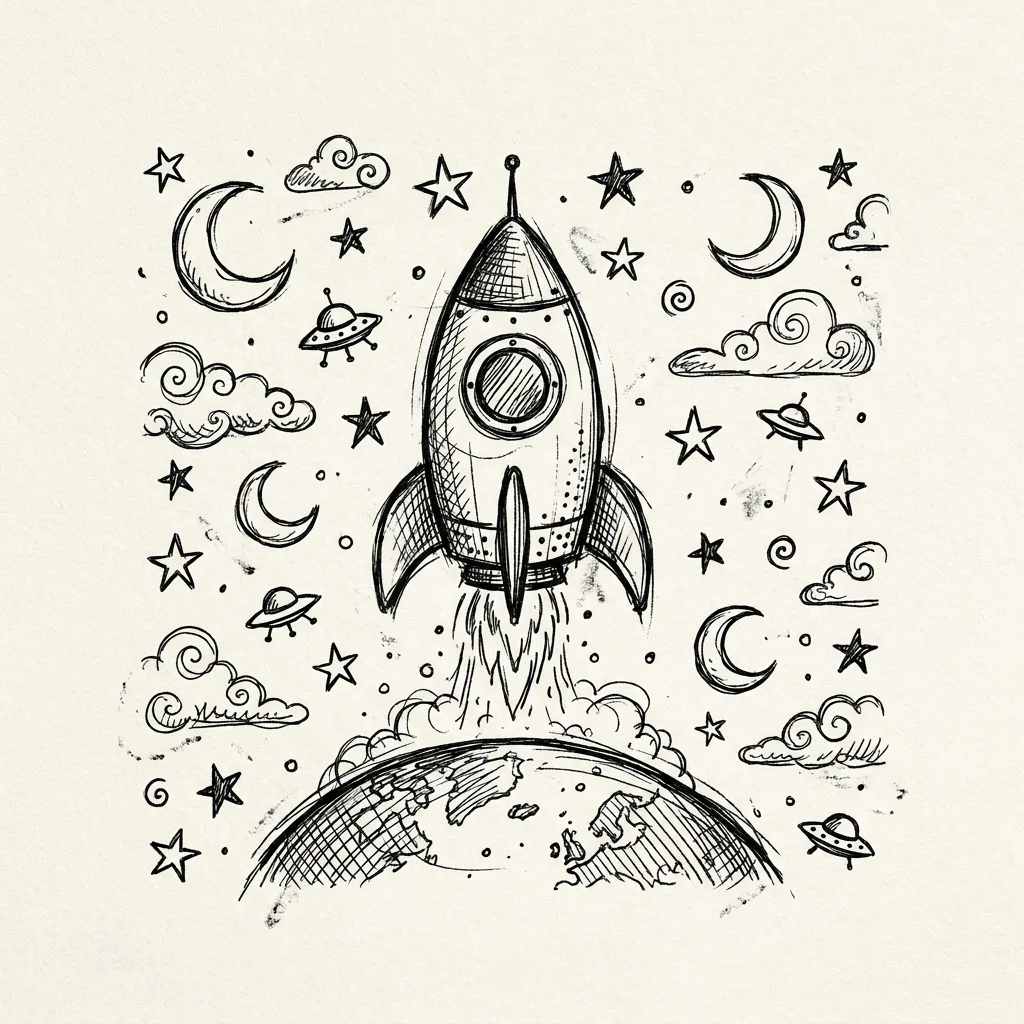 Create Doodle Art — Plate II