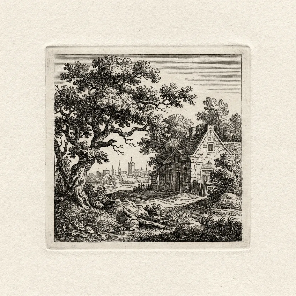 Create Etching Style Image — Plate I