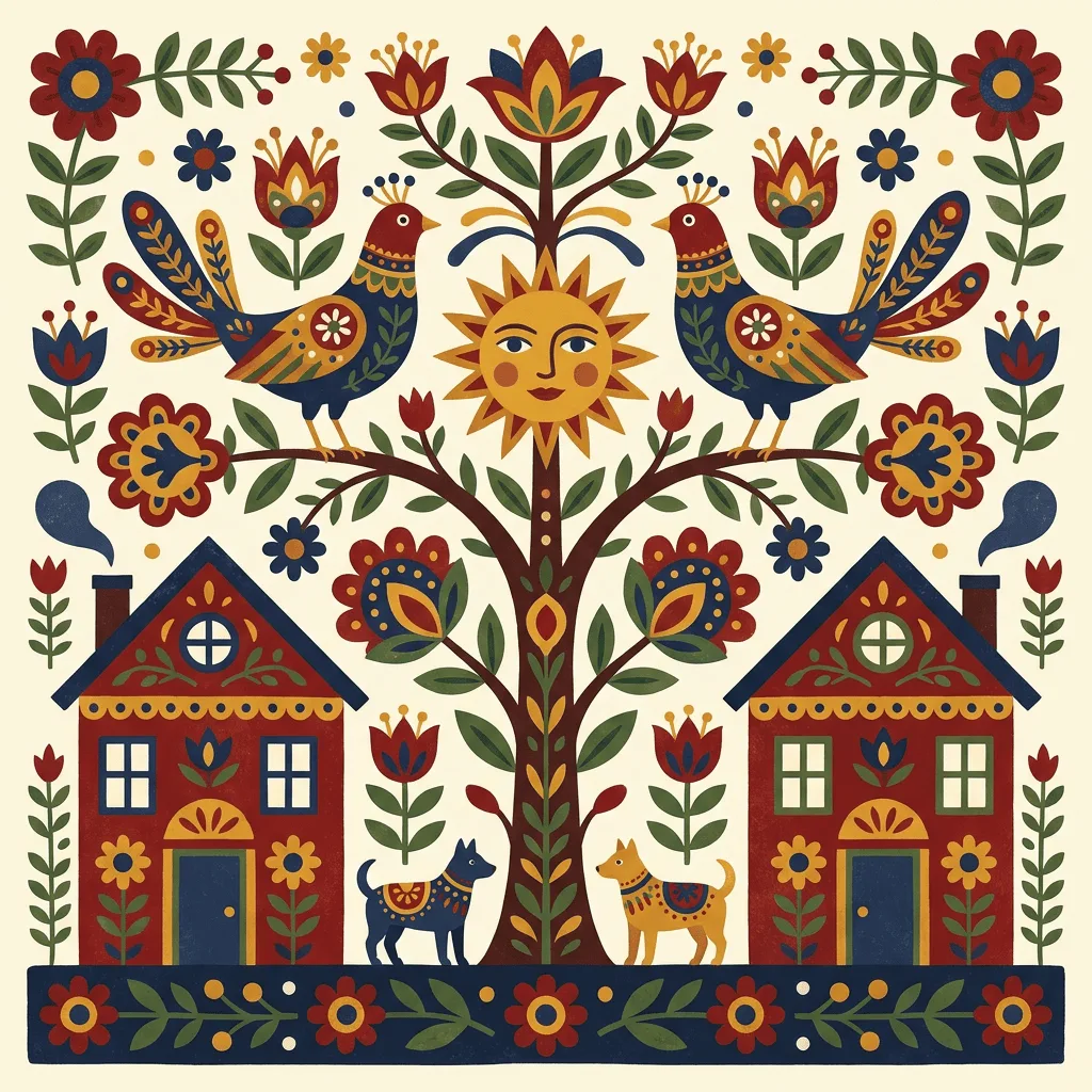 Create Folk Art Image — Plate I