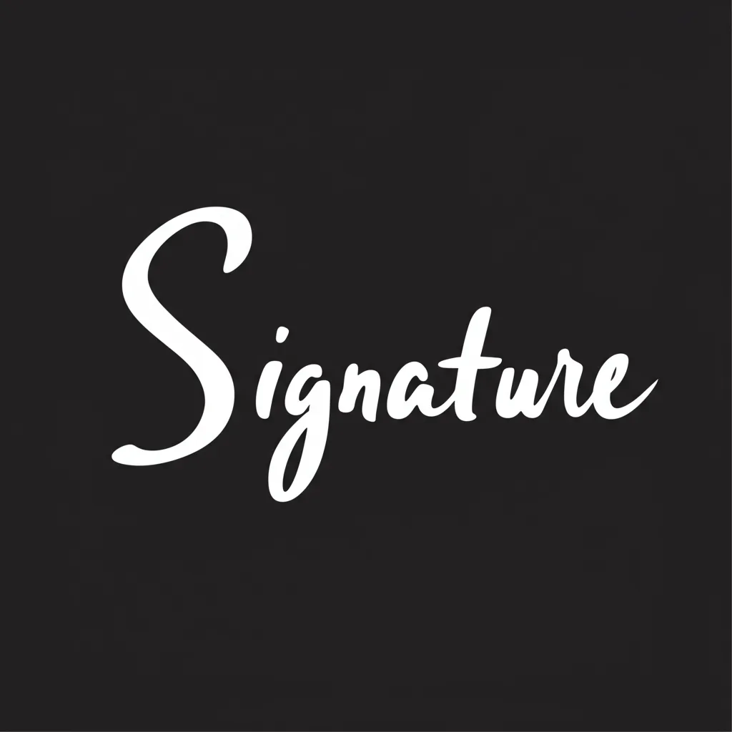 Create Your Digital Handwritten Signature — Plate I