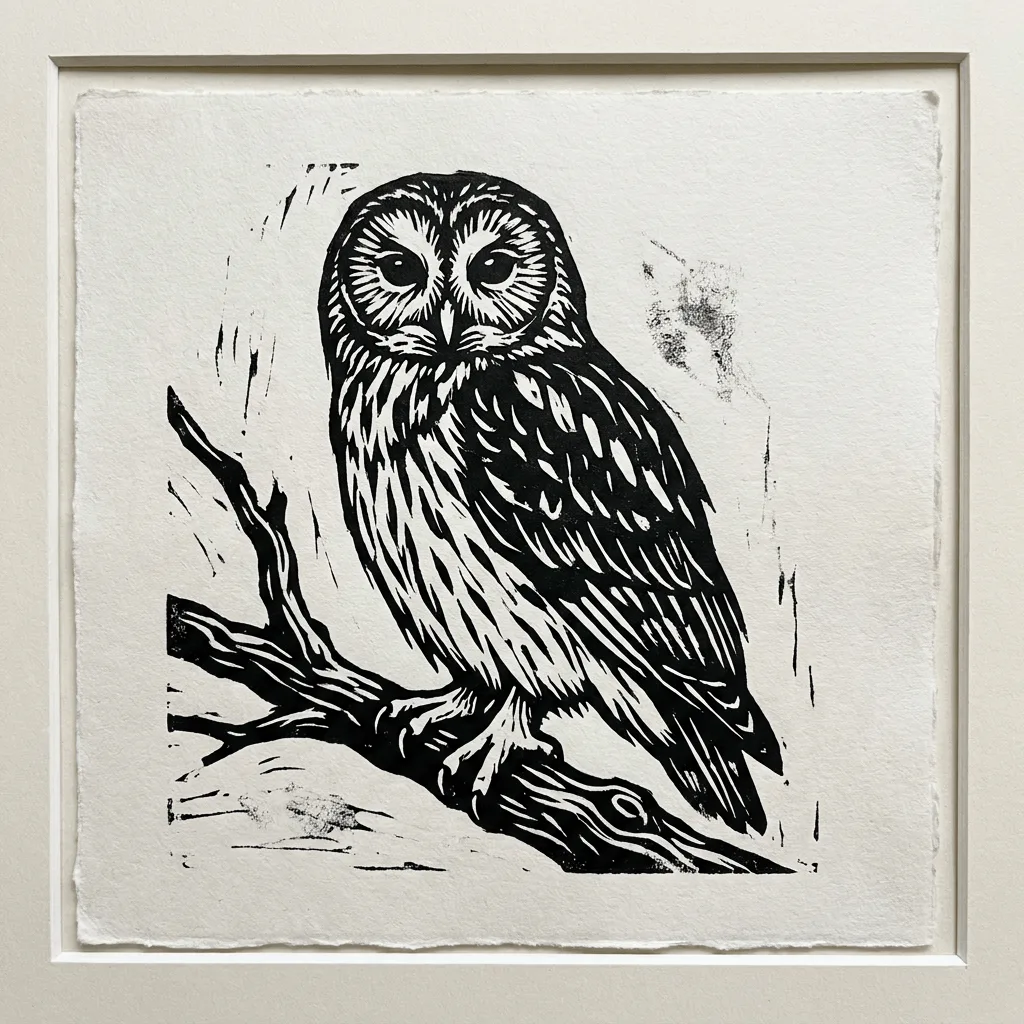 Create Linocut Print — Plate I