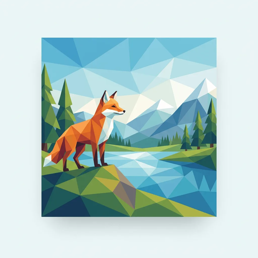 Create Low Poly Art — Plate I
