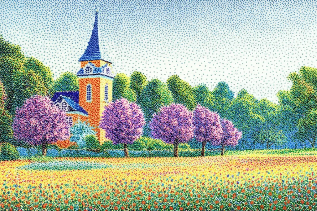 Create Pointillist Style Image — Plate I