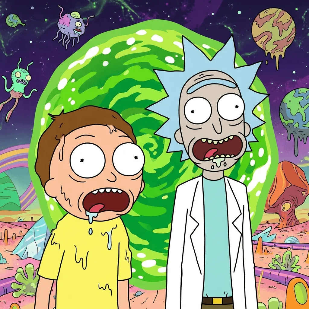 Create Rick and Morty Style Image — Plate I