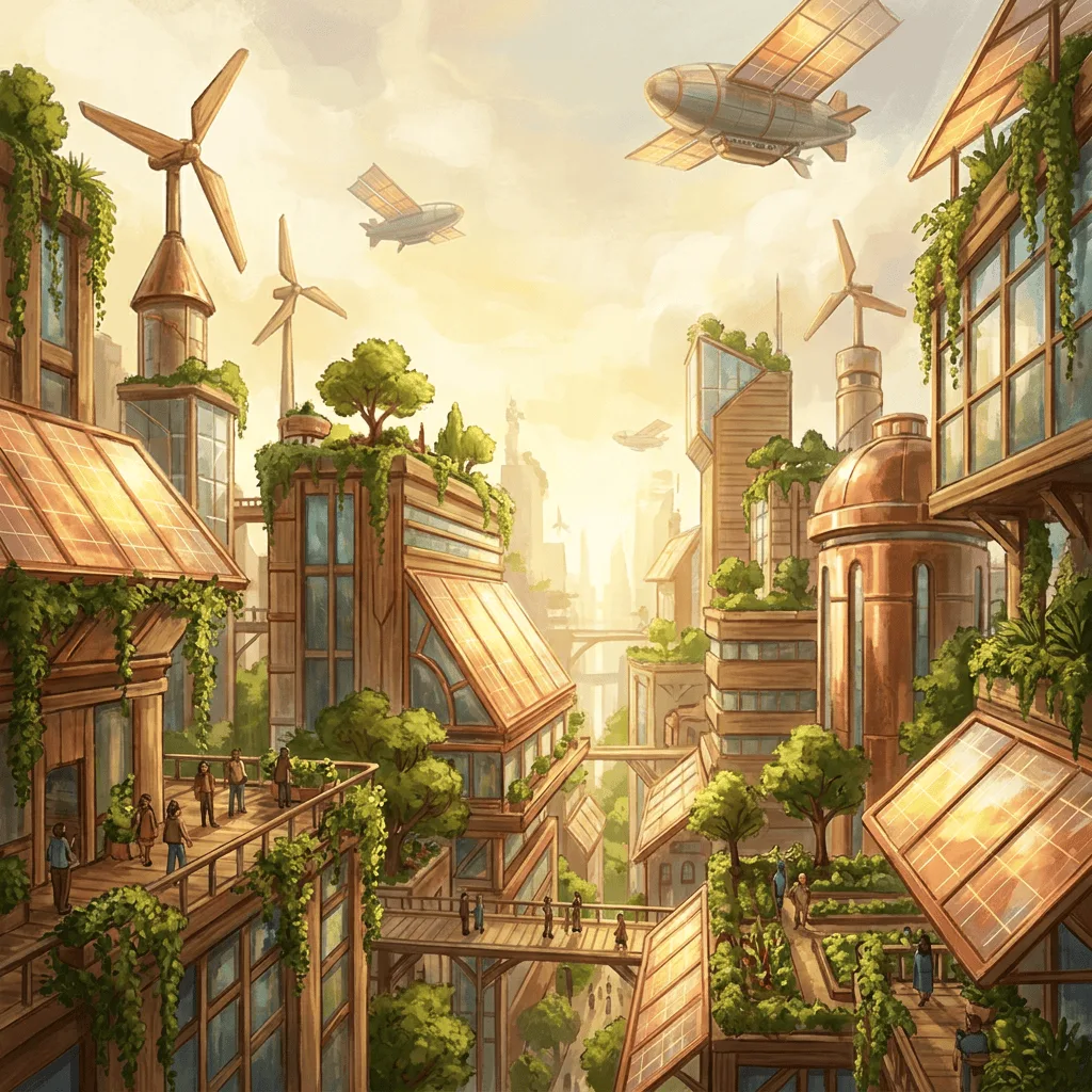 Create Solarpunk Concept Art — Plate II