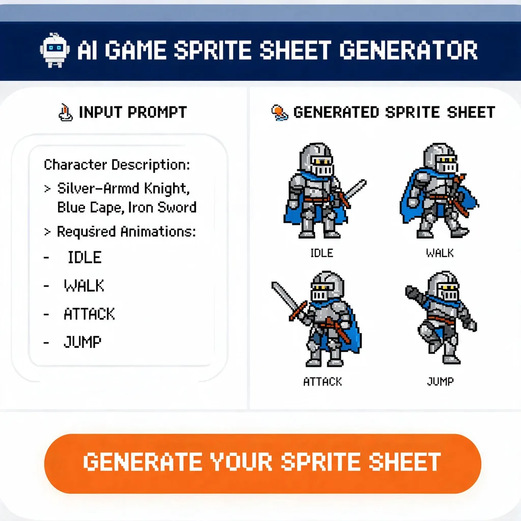 AI Sprite Sheet Generator — Plate I