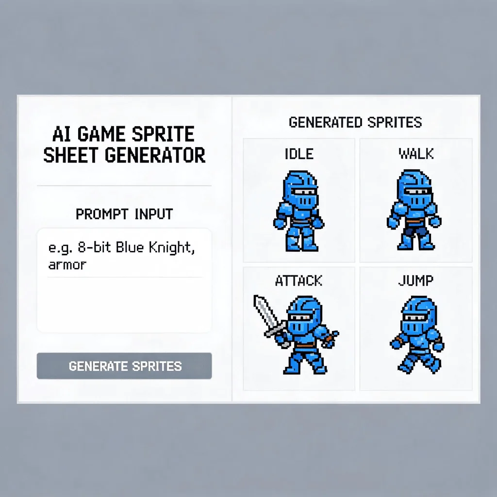 AI Sprite Sheet Generator — Plate II