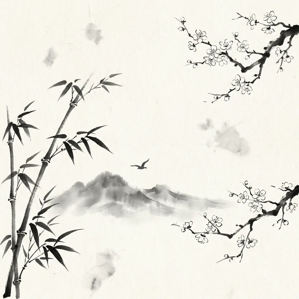 Create Sumi-e Ink Wash Painting — Plate I
