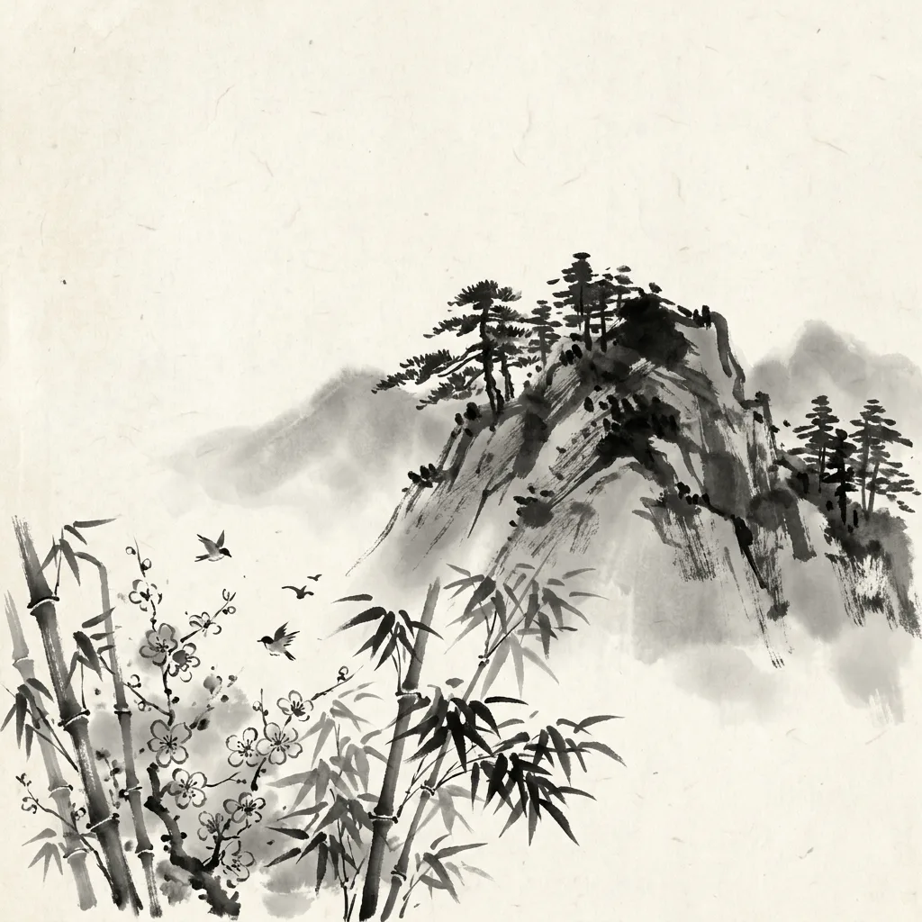 Create Sumi-e Ink Wash Painting — Plate II