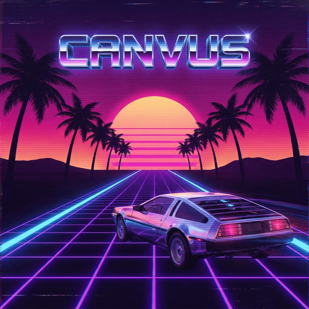 Create Synthwave Aesthetic Image — Plate I