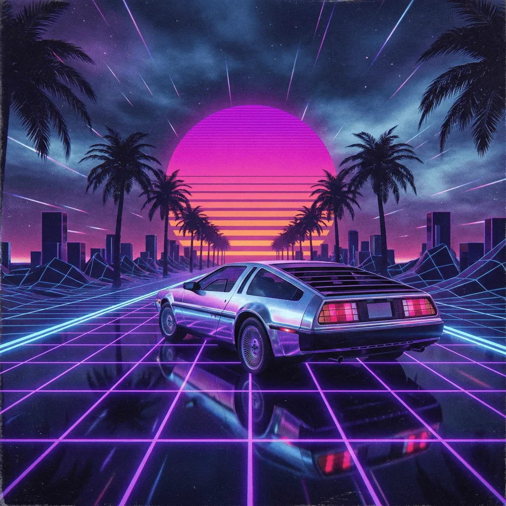 Create Synthwave Aesthetic Image — Plate II