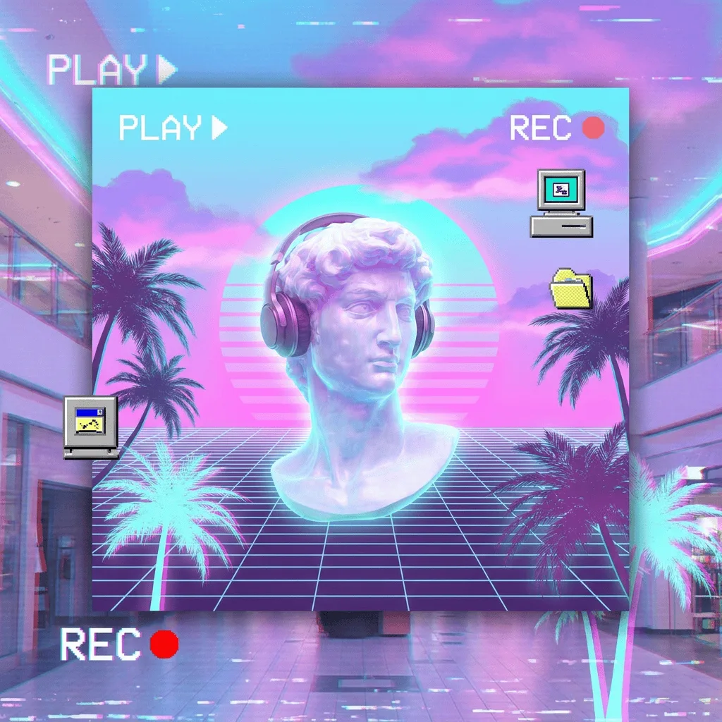 Create Vaporwave Aesthetic Image — Plate II